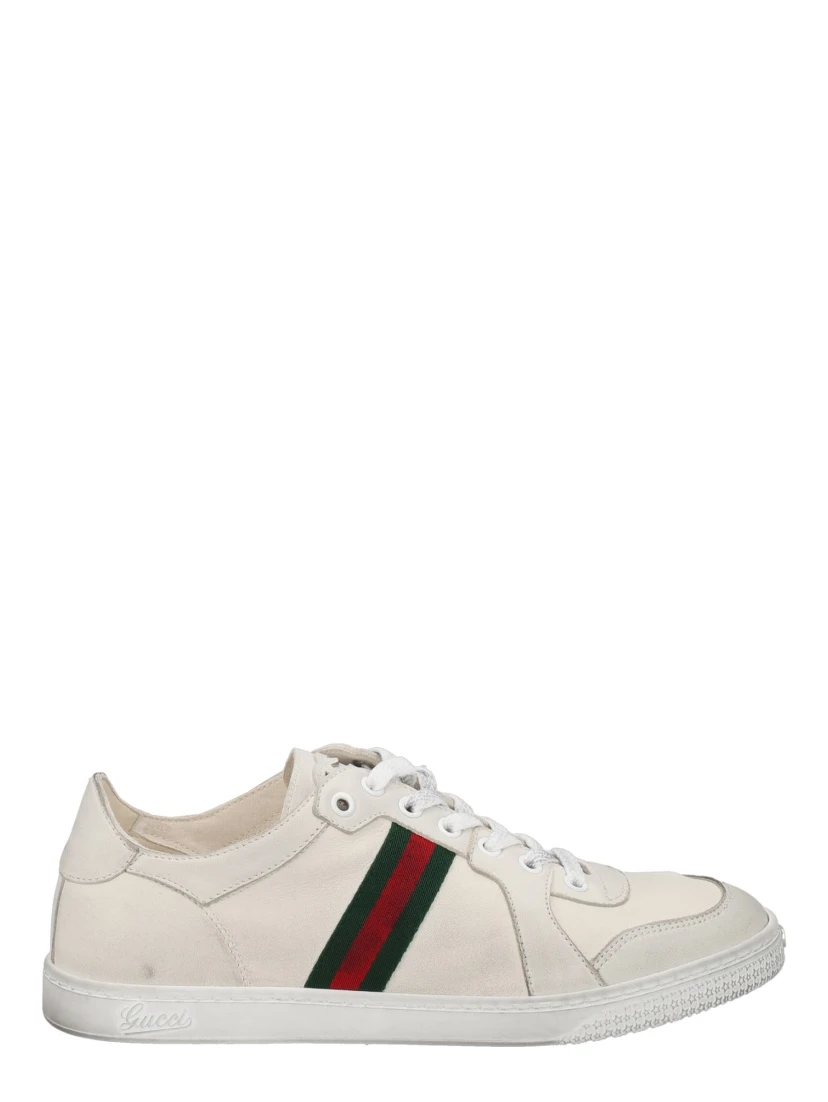 "STRETCH" LEATHER EFFECT SNEAKER