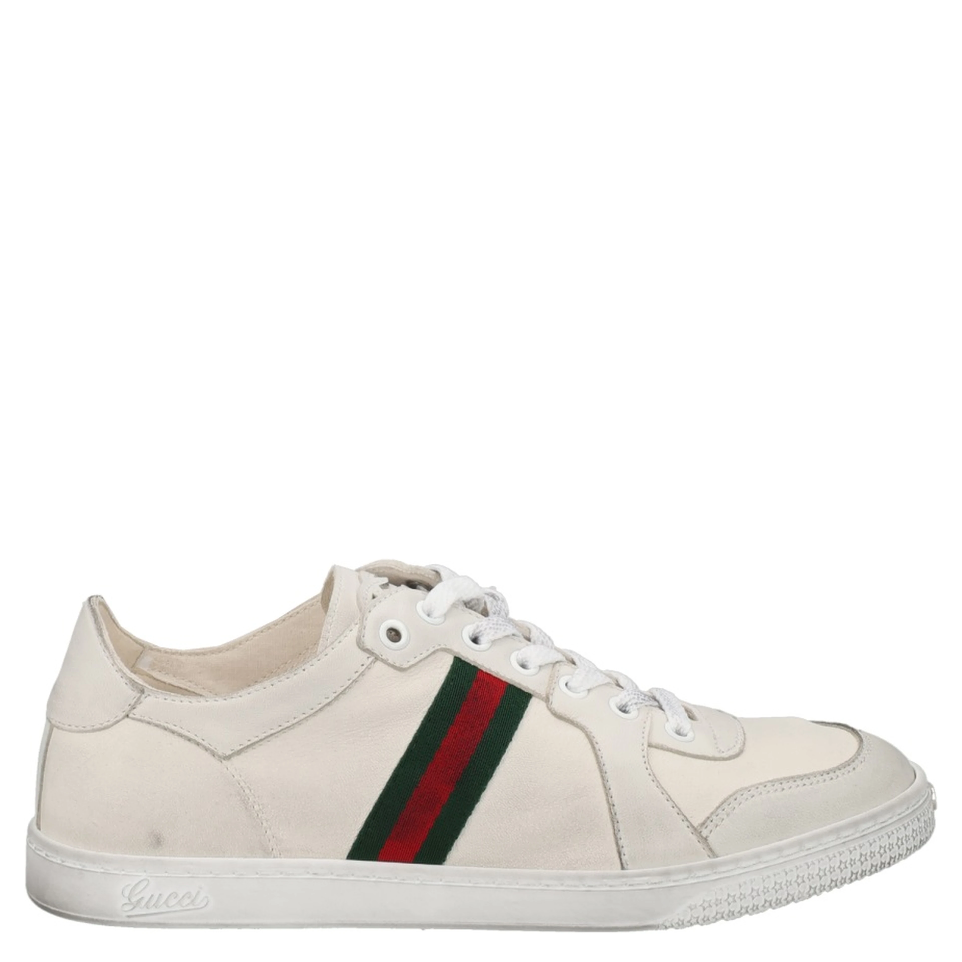 "STRETCH" LEATHER EFFECT SNEAKER