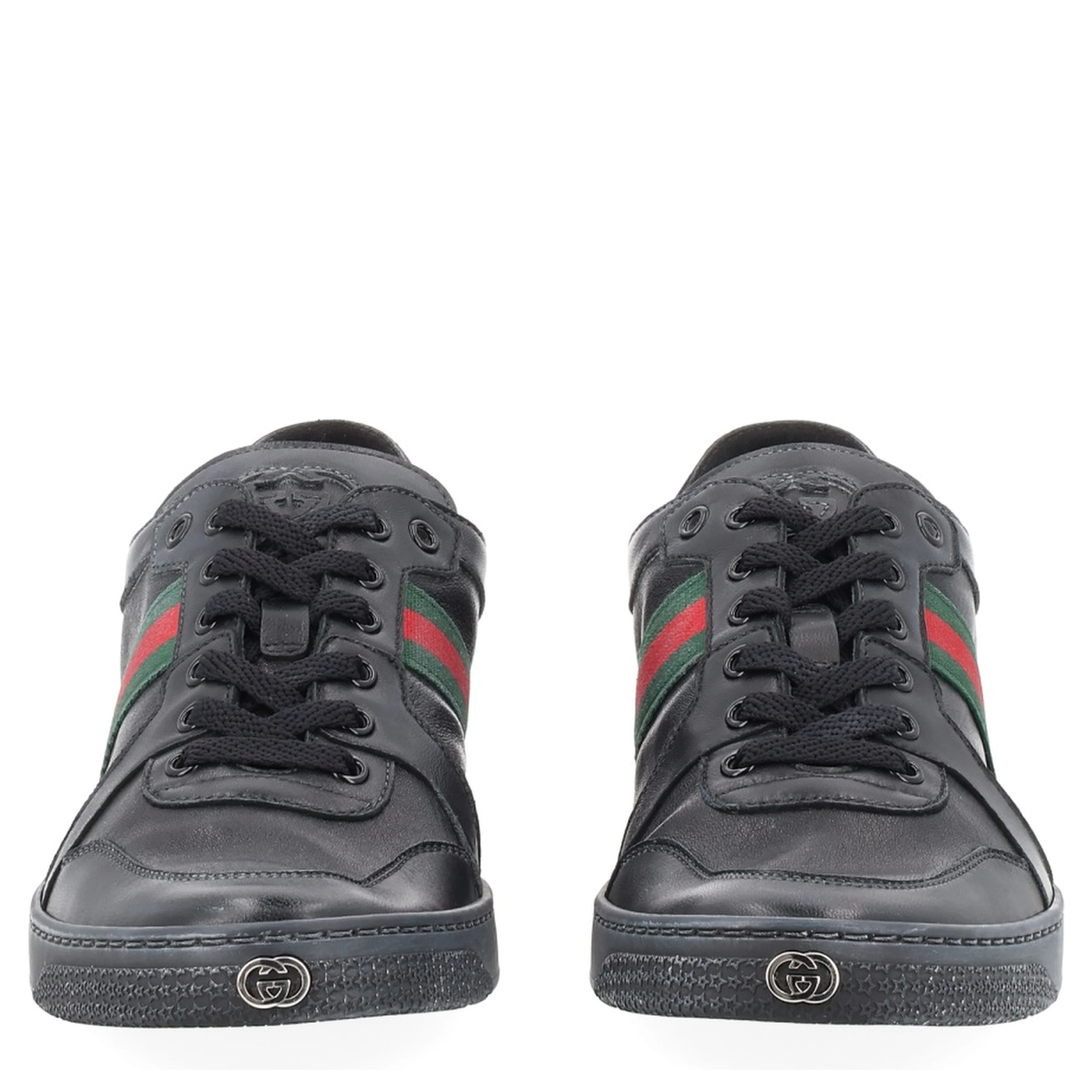 "STRETCH" LEATHER EFFECT SNEAKER