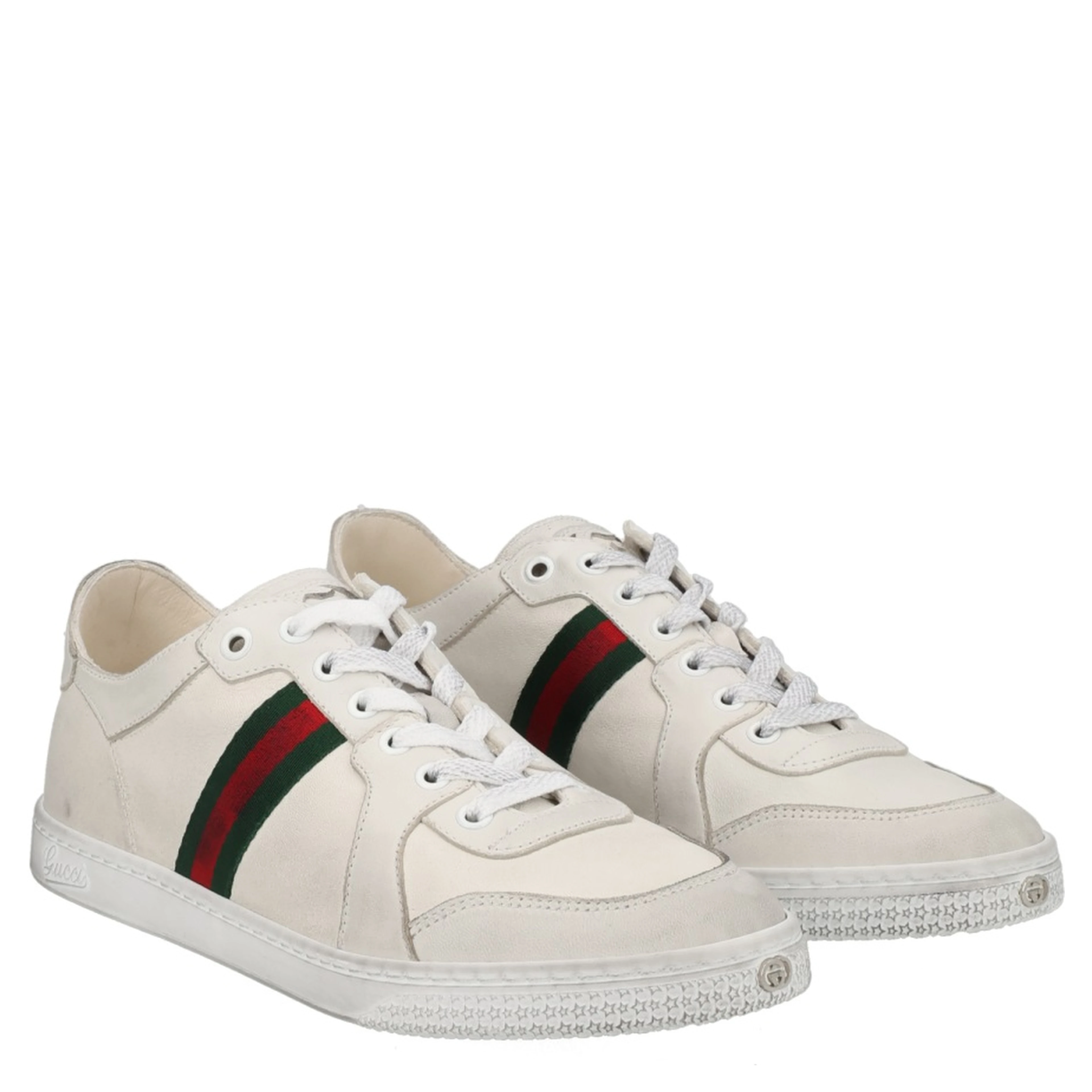 "STRETCH" LEATHER EFFECT SNEAKER