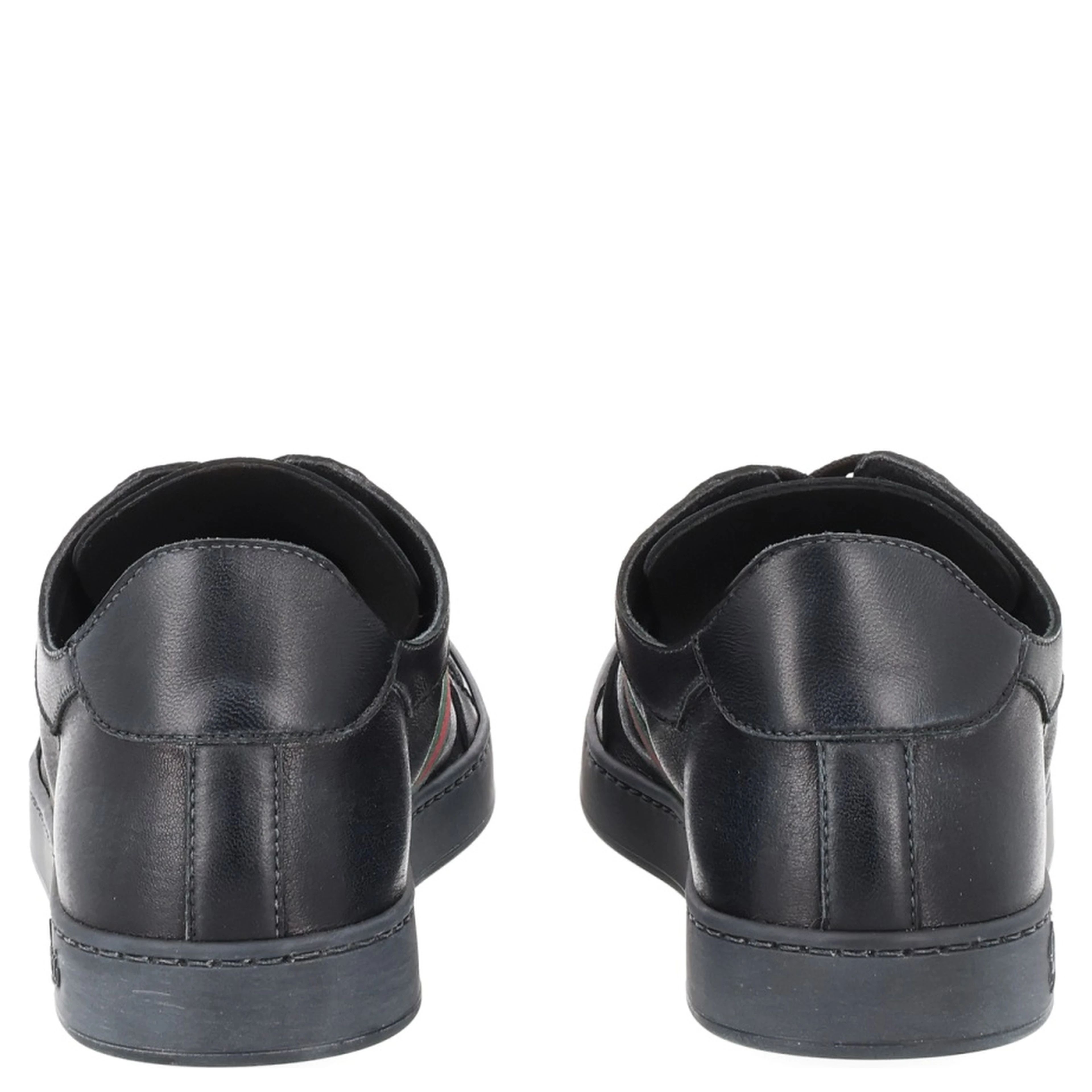 "STRETCH" LEATHER EFFECT SNEAKER