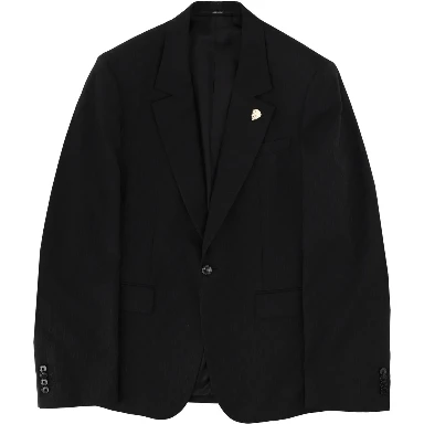 SINGLE-BREASTED JACKET WITH "GG" WEAVE
