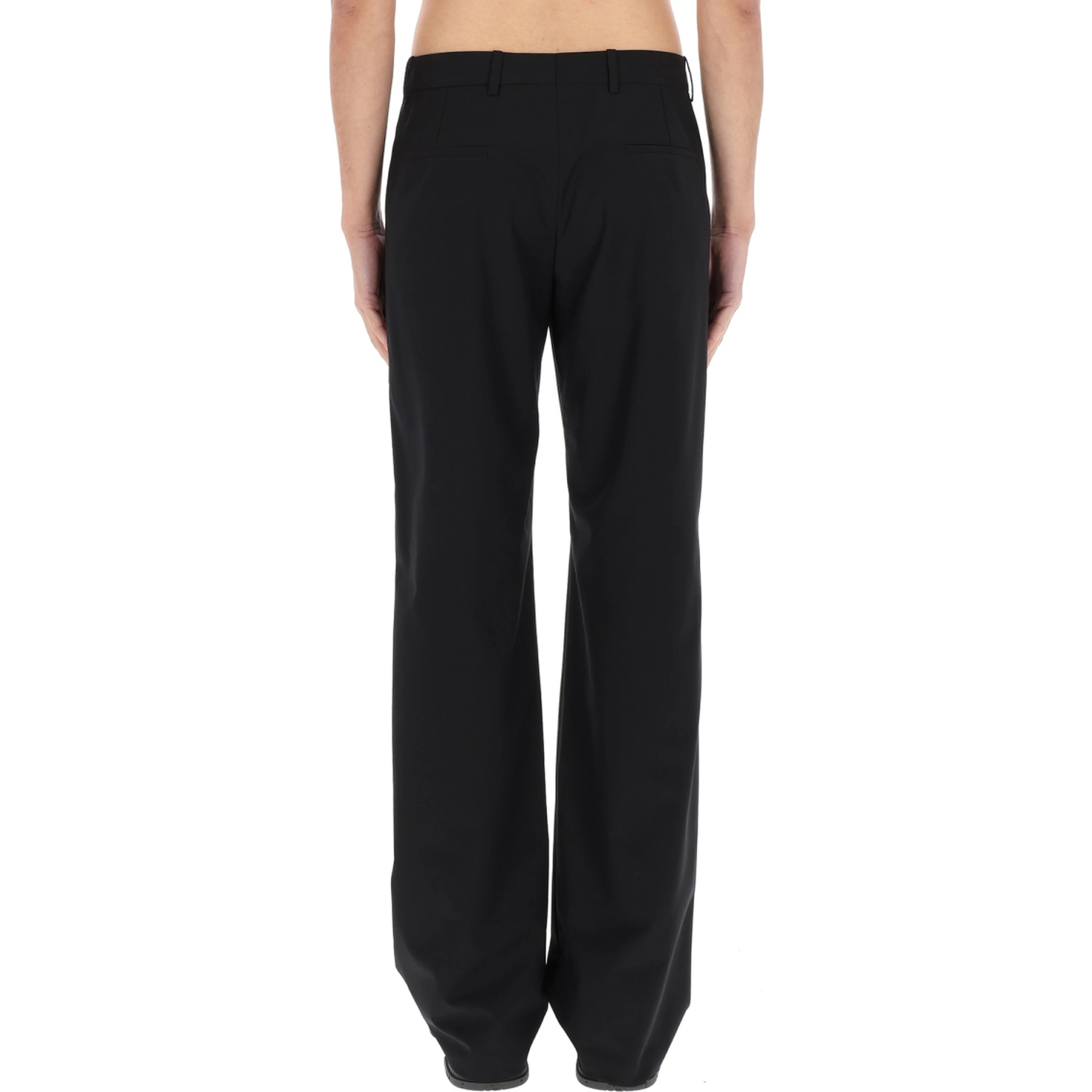 WOOL BLEND TAILORED PANTS