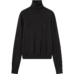WOOL TURTLENECK WITH EMBROIDERY