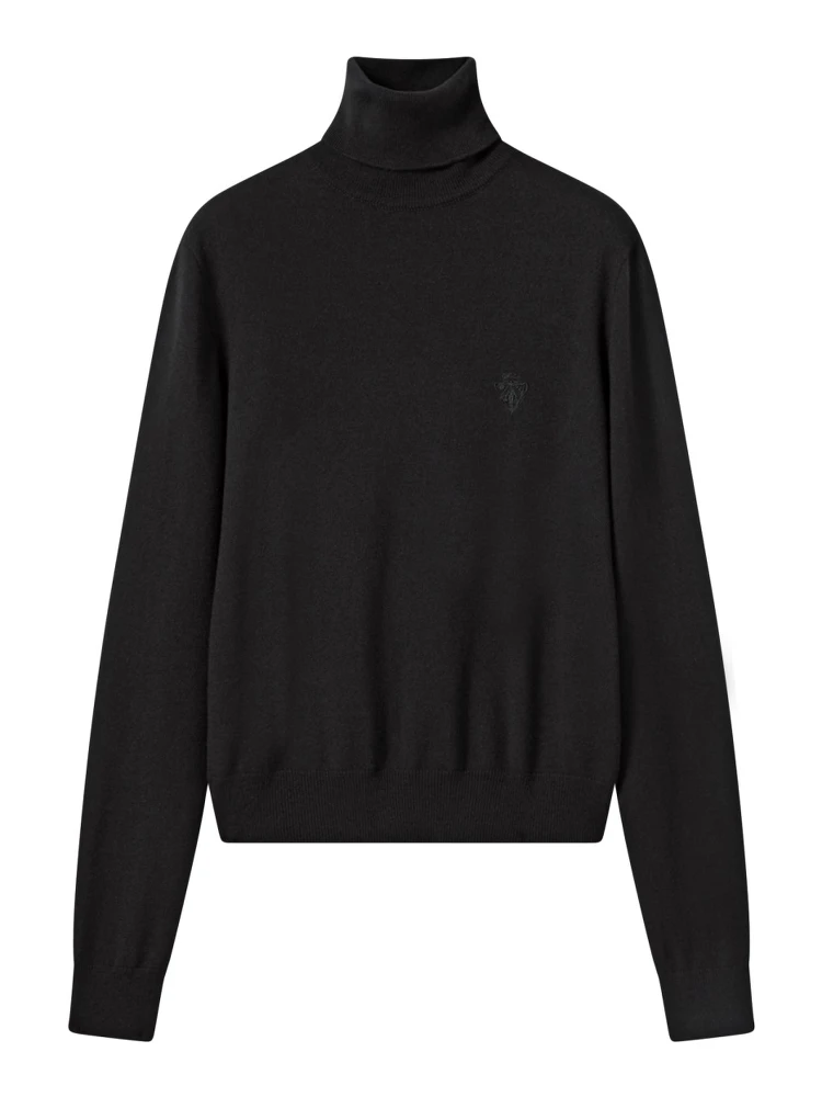 WOOL TURTLENECK WITH EMBROIDERY