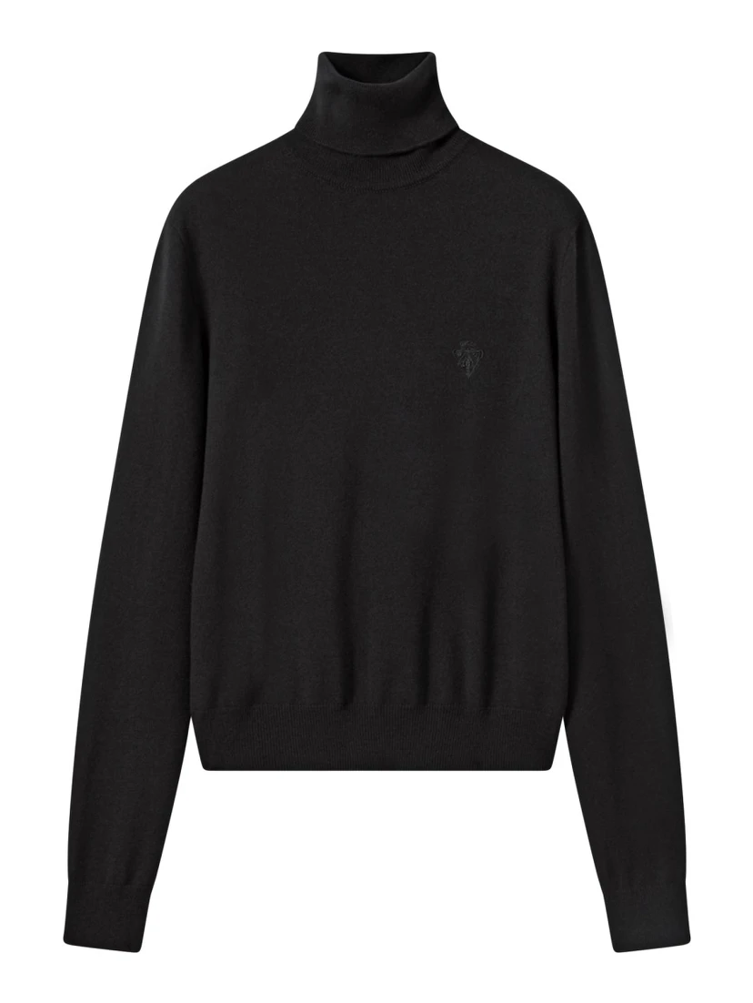 WOOL TURTLENECK WITH EMBROIDERY