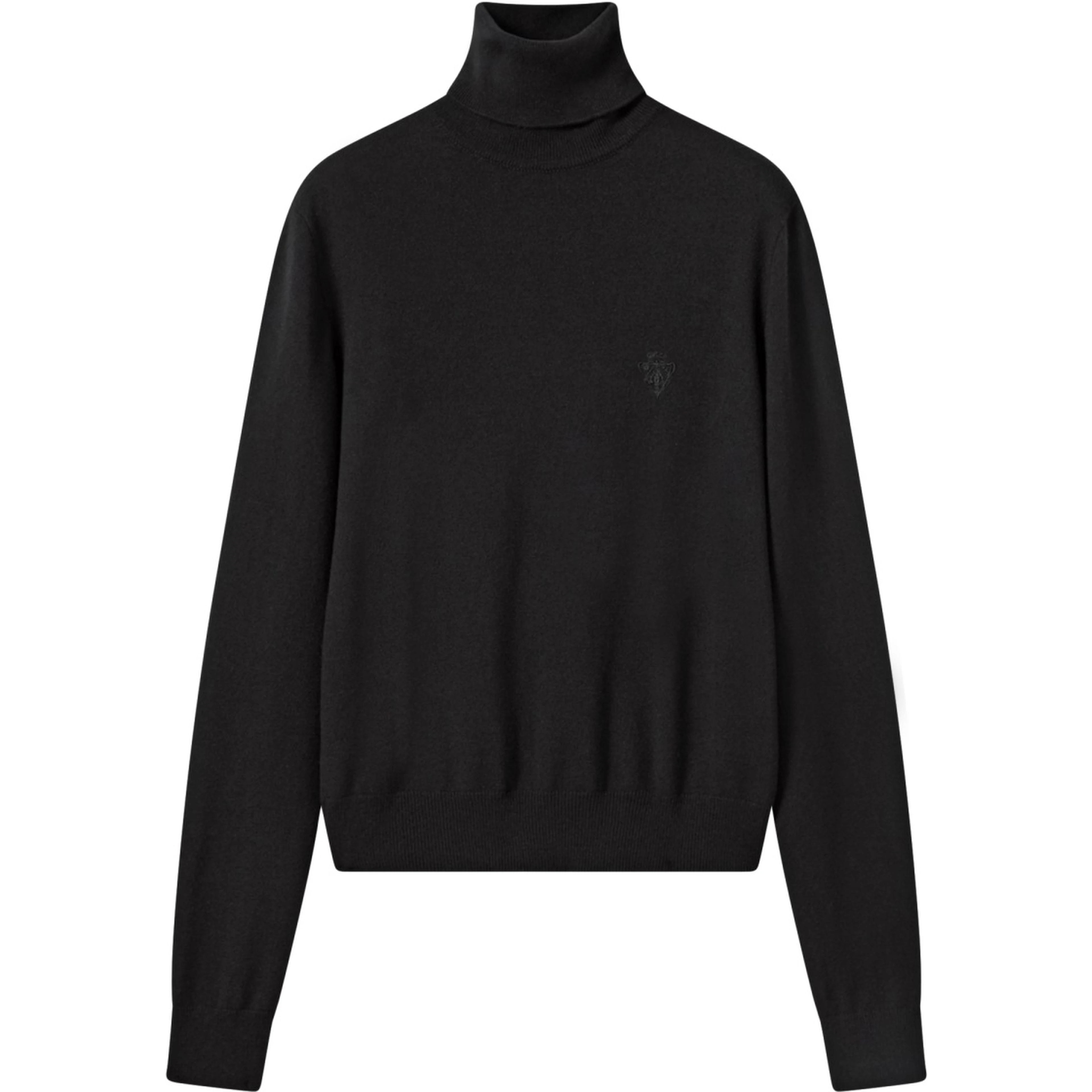 WOOL TURTLENECK WITH EMBROIDERY