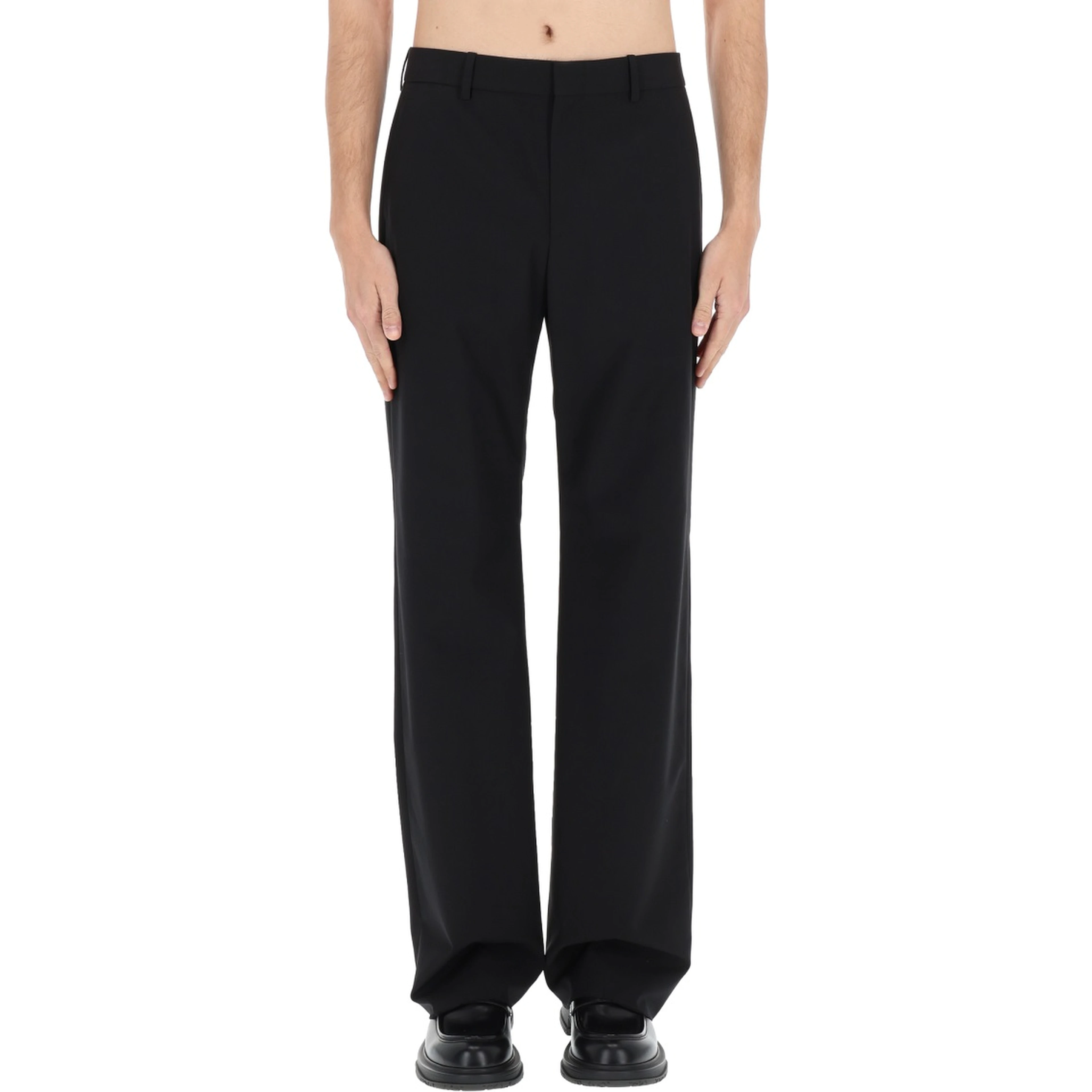 WOOL BLEND TAILORED PANTS