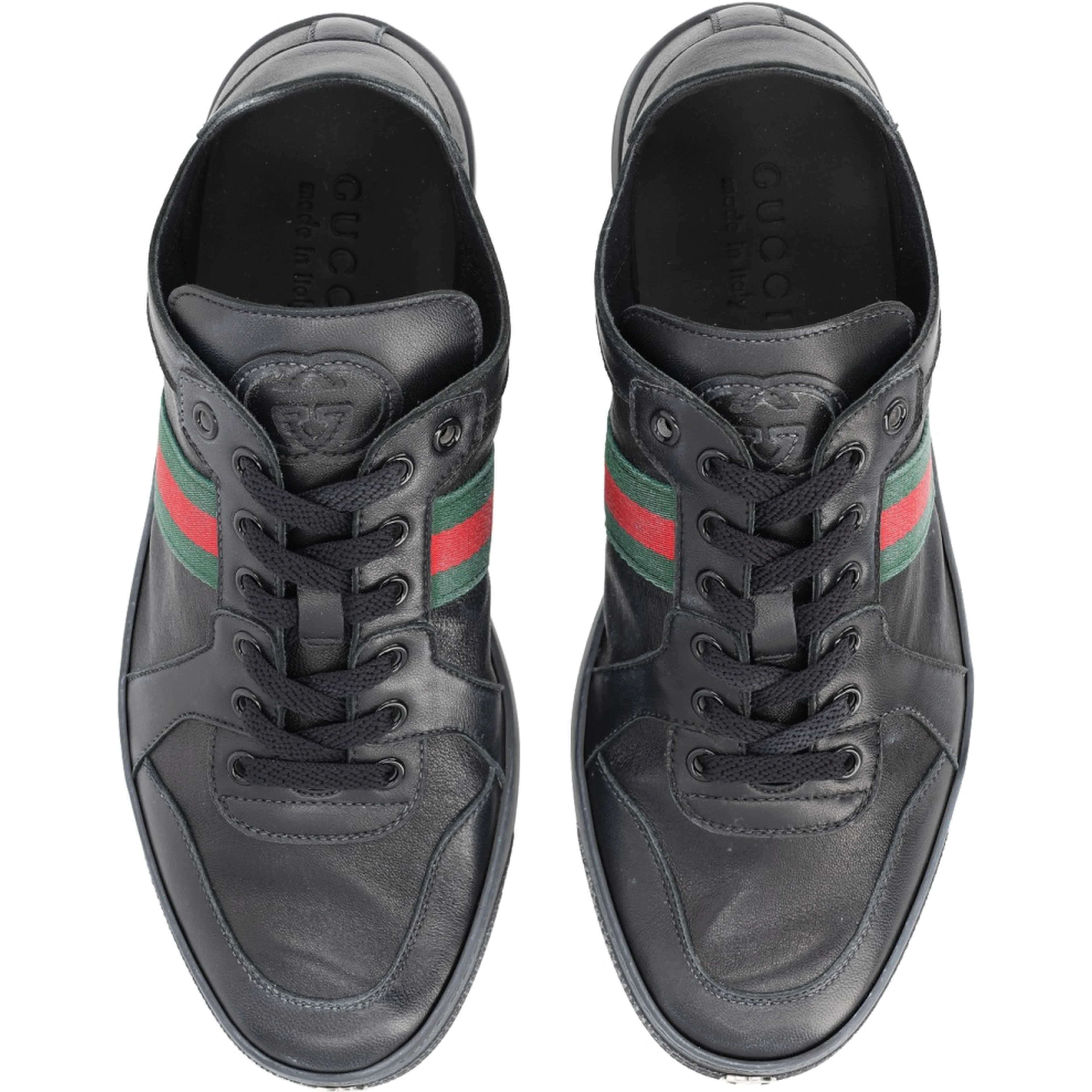 "STRETCH" LEATHER EFFECT SNEAKER
