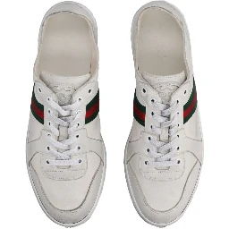 "STRETCH" LEATHER EFFECT SNEAKER