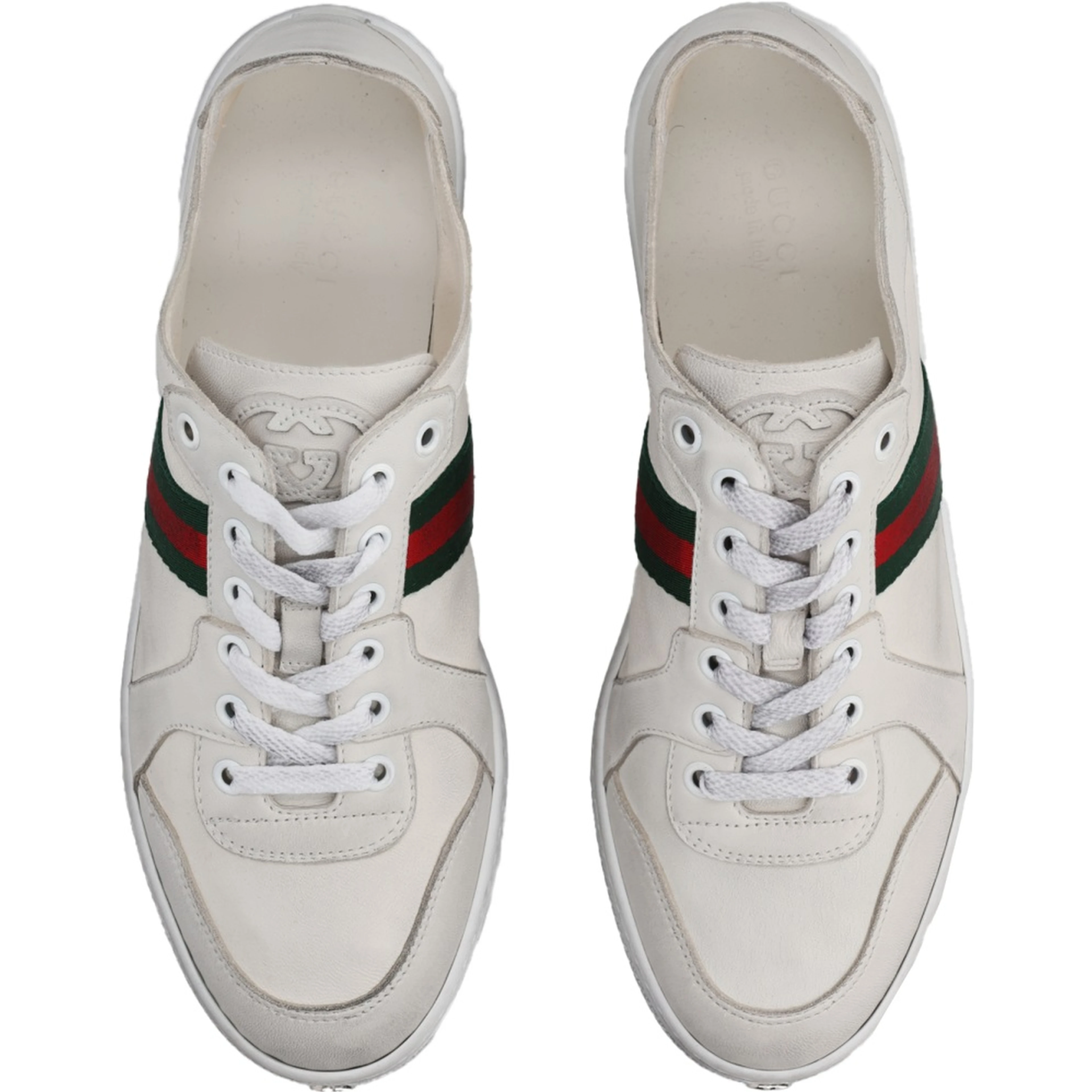 "STRETCH" LEATHER EFFECT SNEAKER