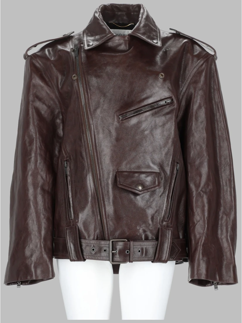 GIACCA BIKER IN PELLE LISCIA