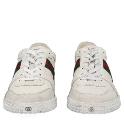 "STRETCH" LEATHER EFFECT SNEAKER