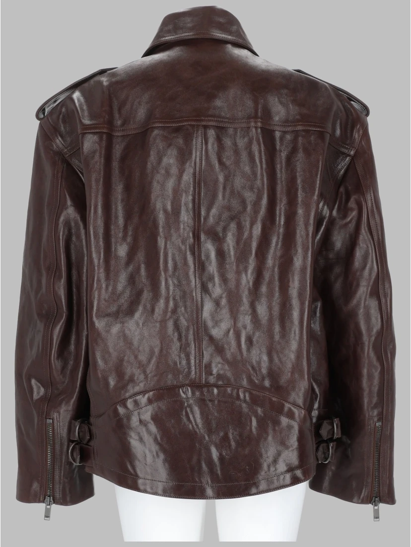 GIACCA BIKER IN PELLE LISCIA