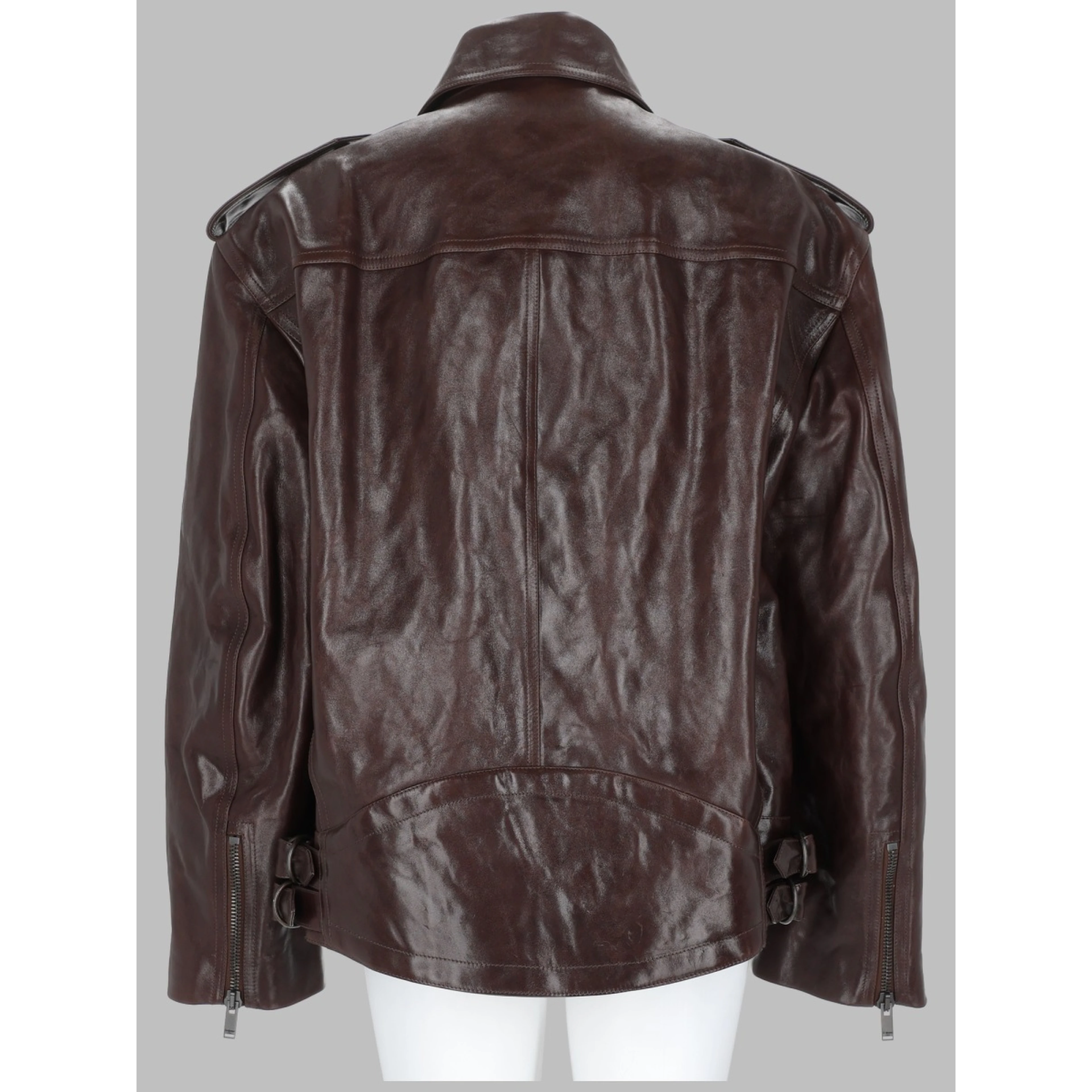 GIACCA BIKER IN PELLE LISCIA