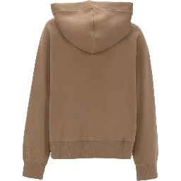 FELPA "ALMA" CON ZIP E CAPPUCCIO