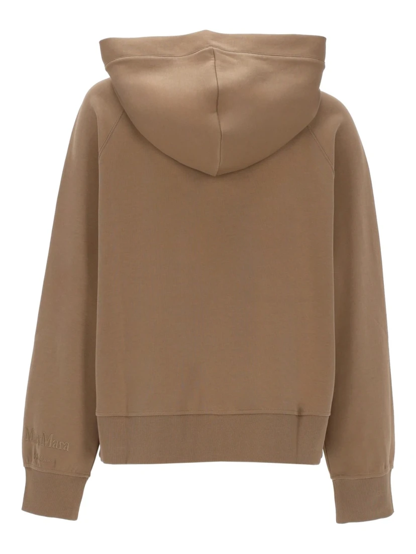 FELPA "ALMA" CON ZIP E CAPPUCCIO