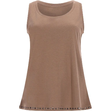 SLEEVELESS COTTON TOP