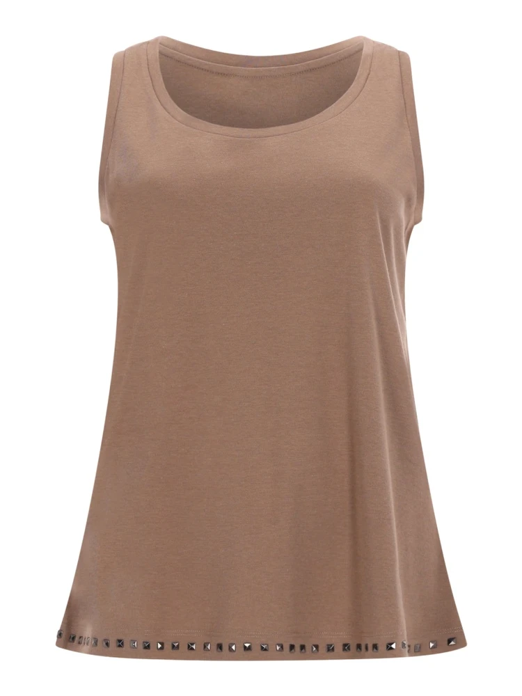 SLEEVELESS COTTON TOP