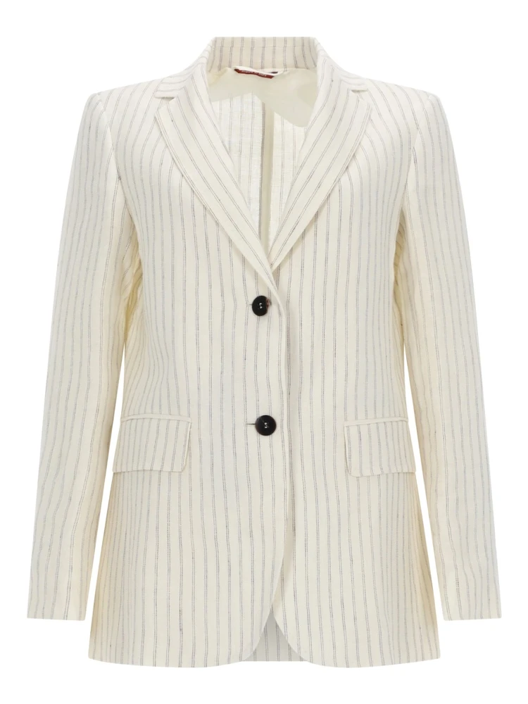 LINEN PINSTRIPE BLAZER