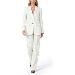 LINEN PINSTRIPE BLAZER