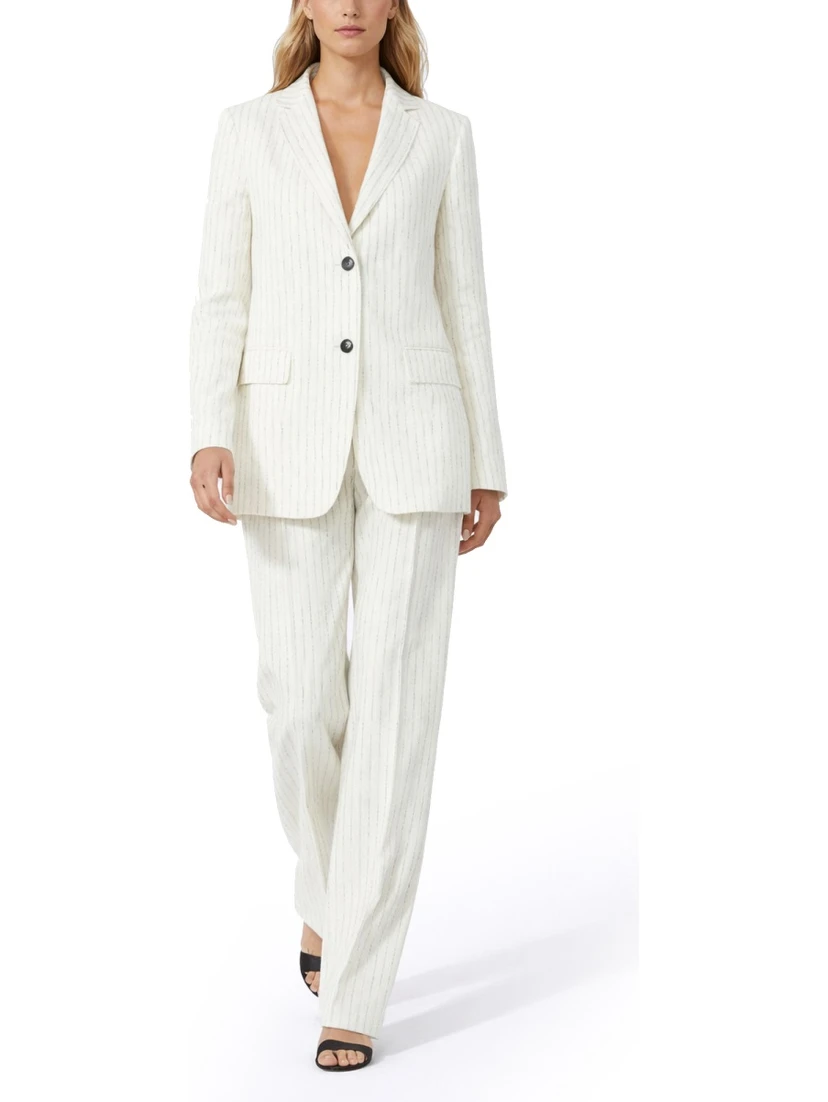 LINEN PINSTRIPE BLAZER