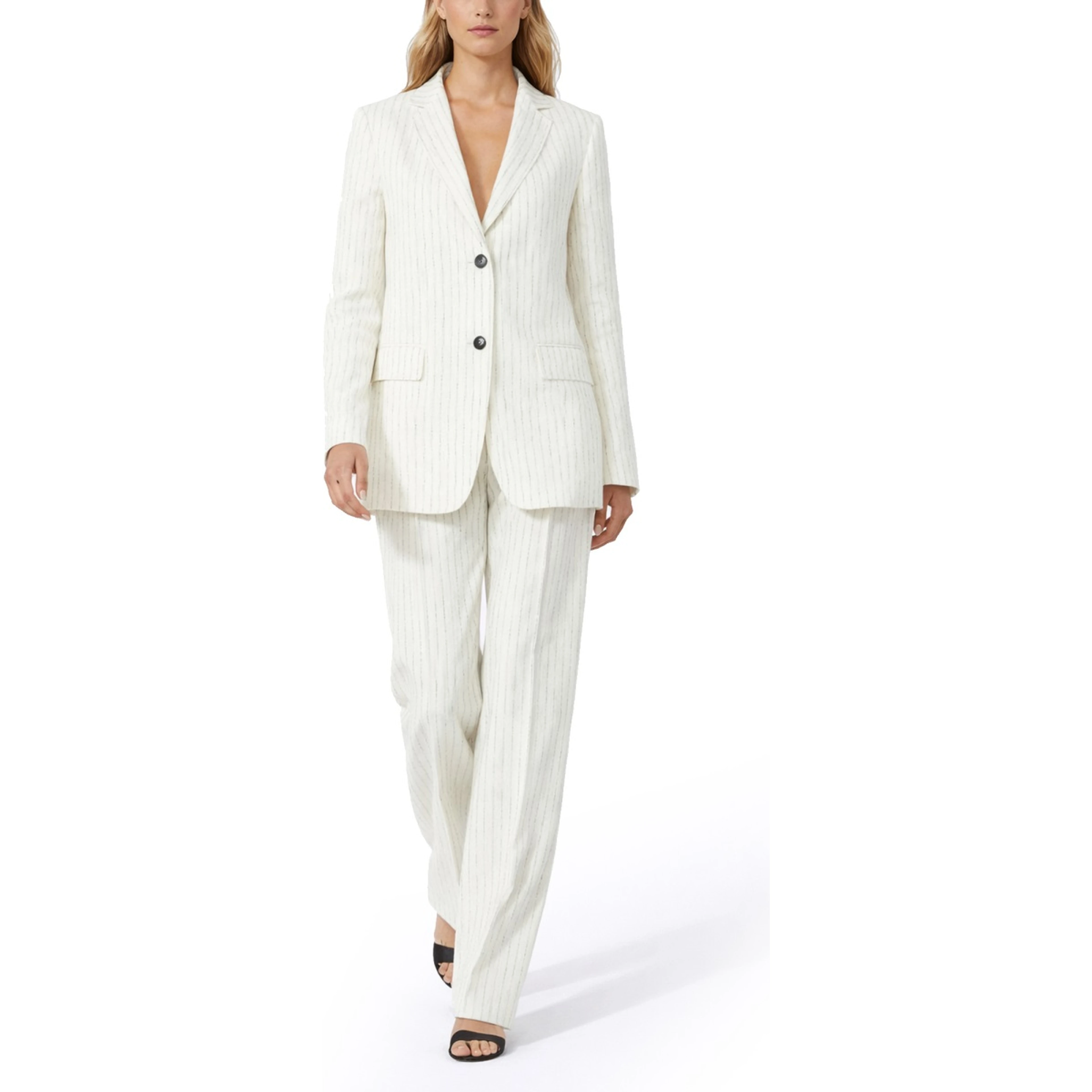 LINEN PINSTRIPE BLAZER