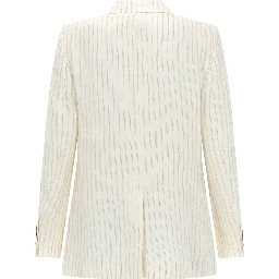 LINEN PINSTRIPE BLAZER