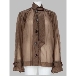 BLUSA IN NYLON CON COLLO LAVALLIÈRE