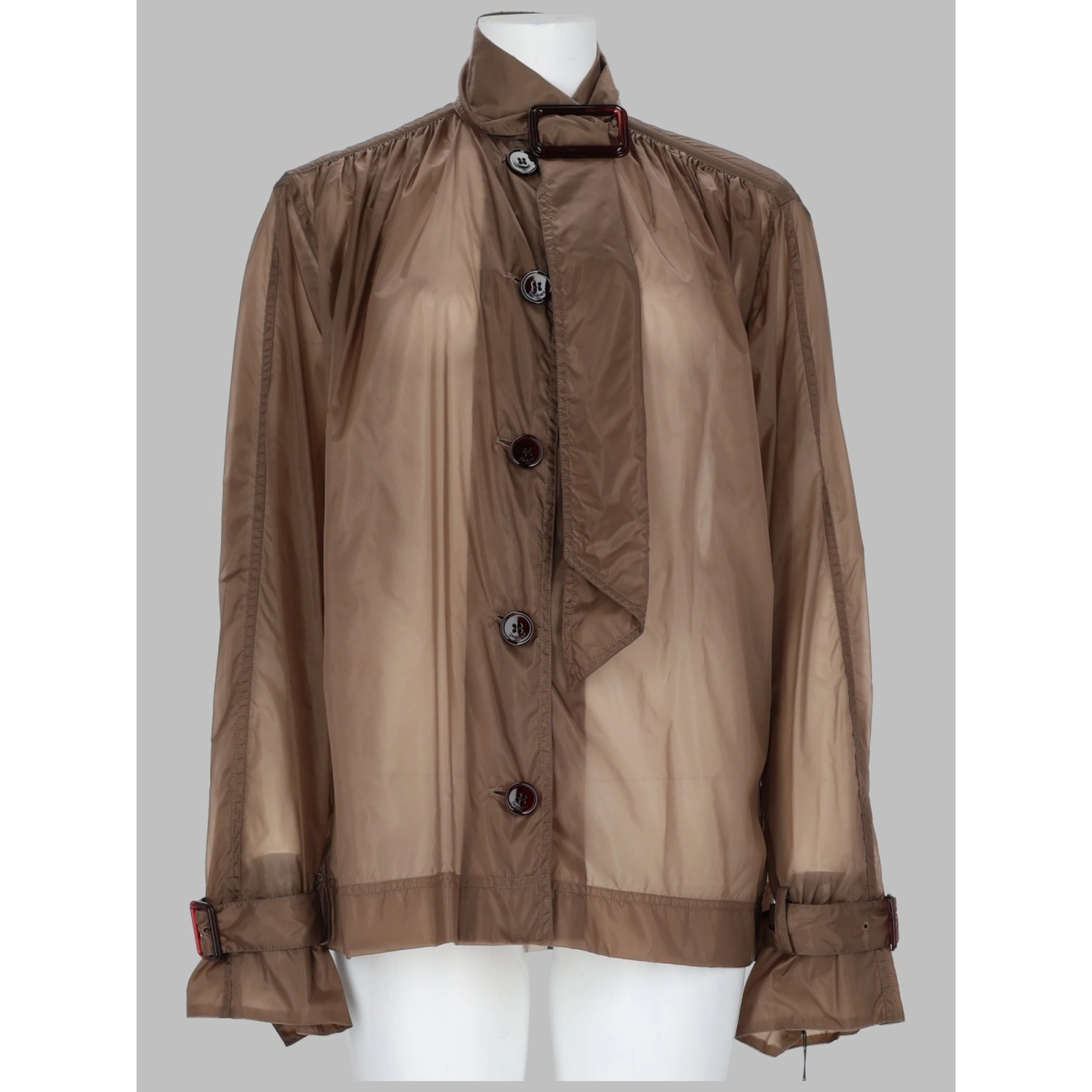BLUSA IN NYLON CON COLLO LAVALLIÈRE