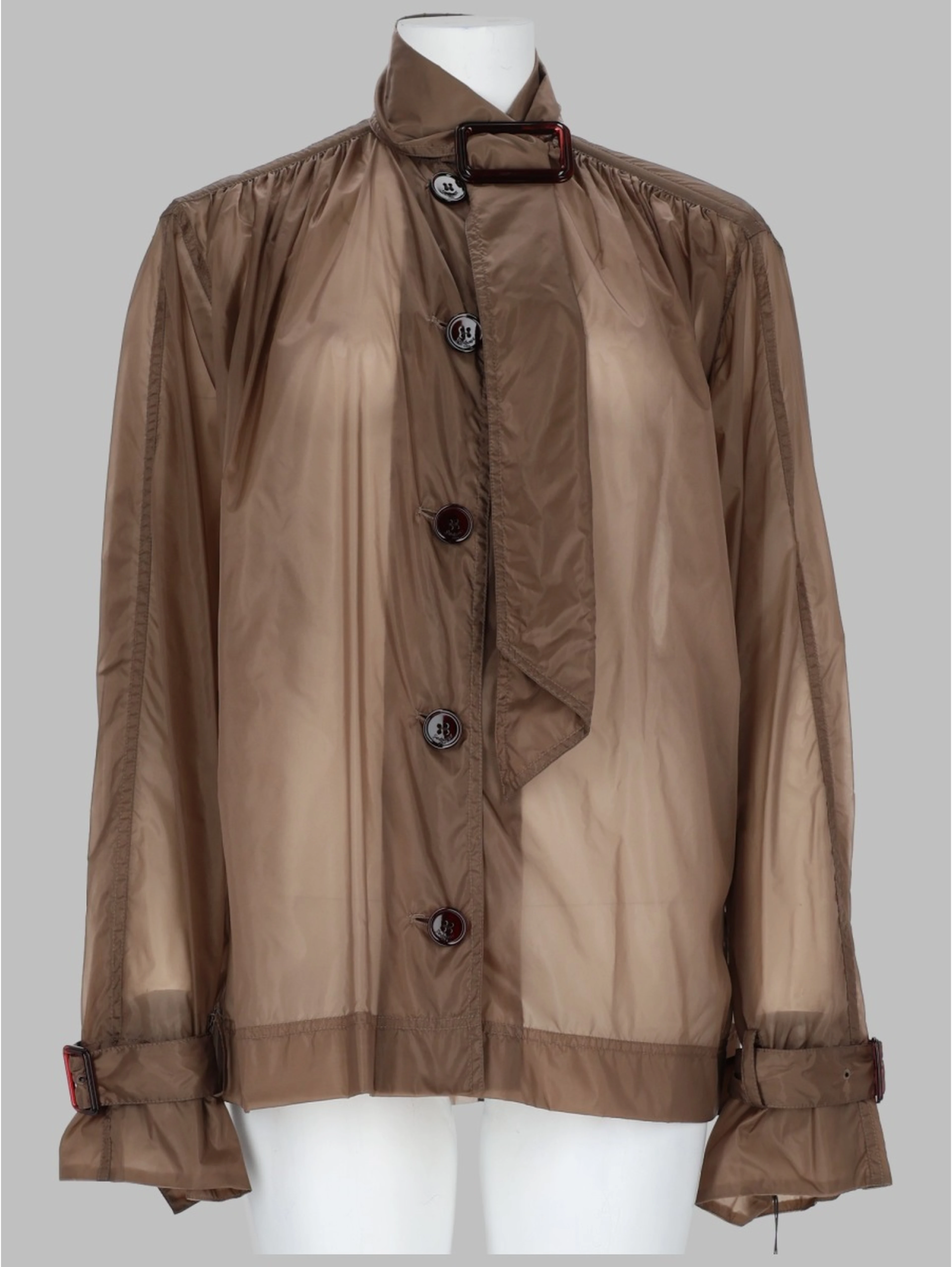 BLUSA IN NYLON CON COLLO LAVALLIÈRE