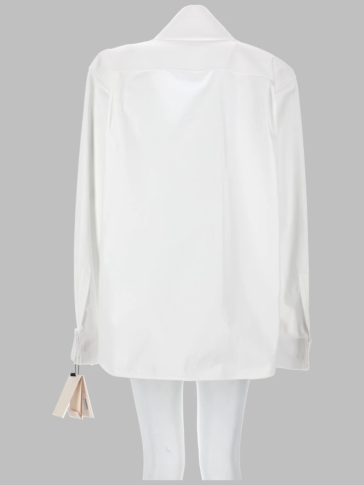 CAMICIA CON COLLO LAVALLIÈRE IN POPELINE alternative