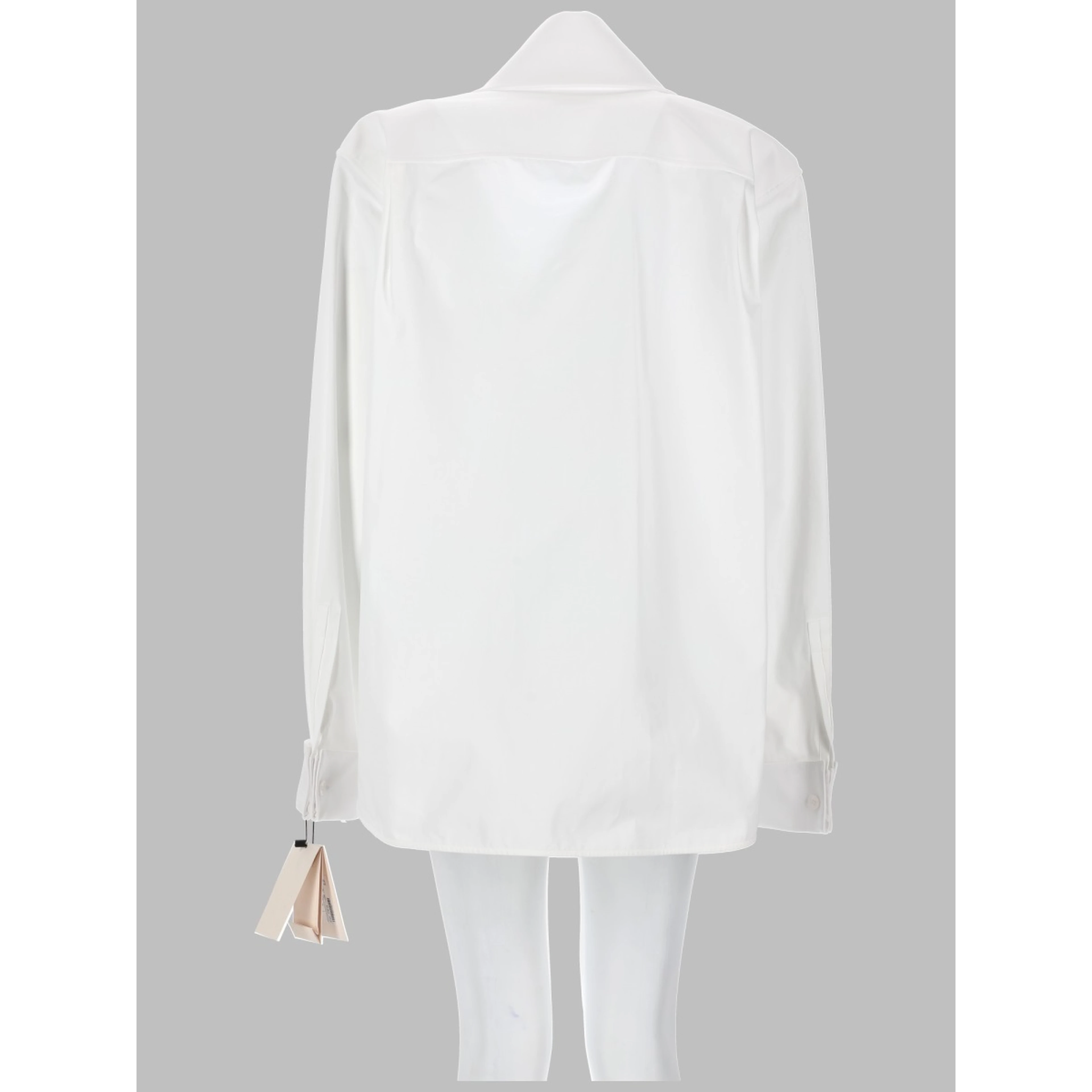 CAMICIA CON COLLO LAVALLIÈRE IN POPELINE