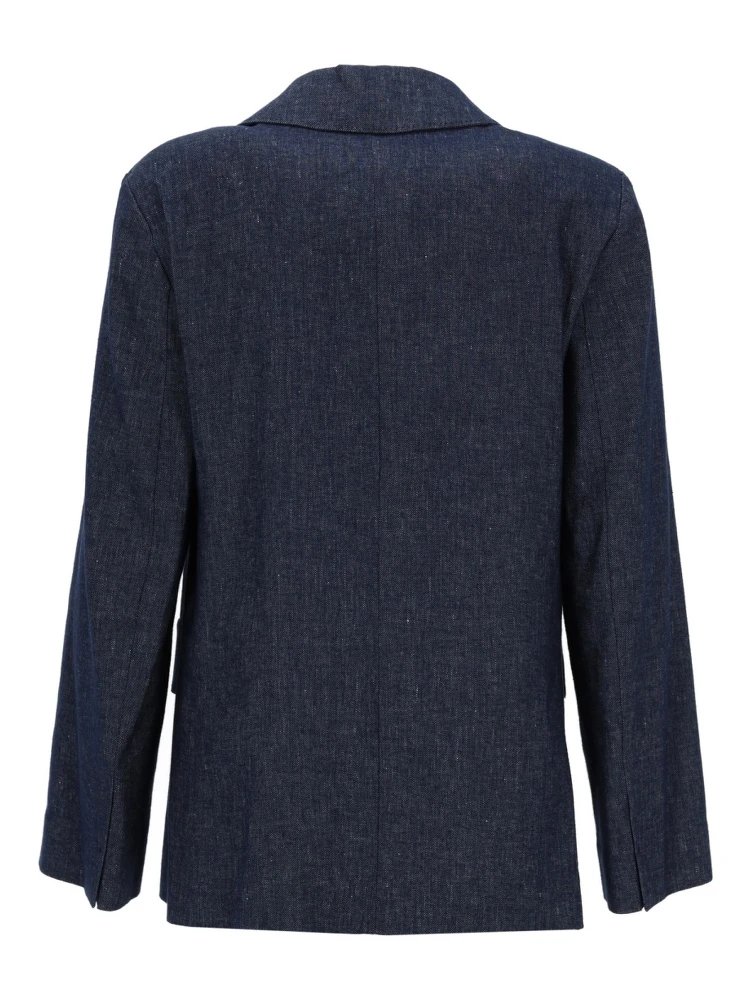 DOUBLE-BREASTED COTTON BLAZER alternative