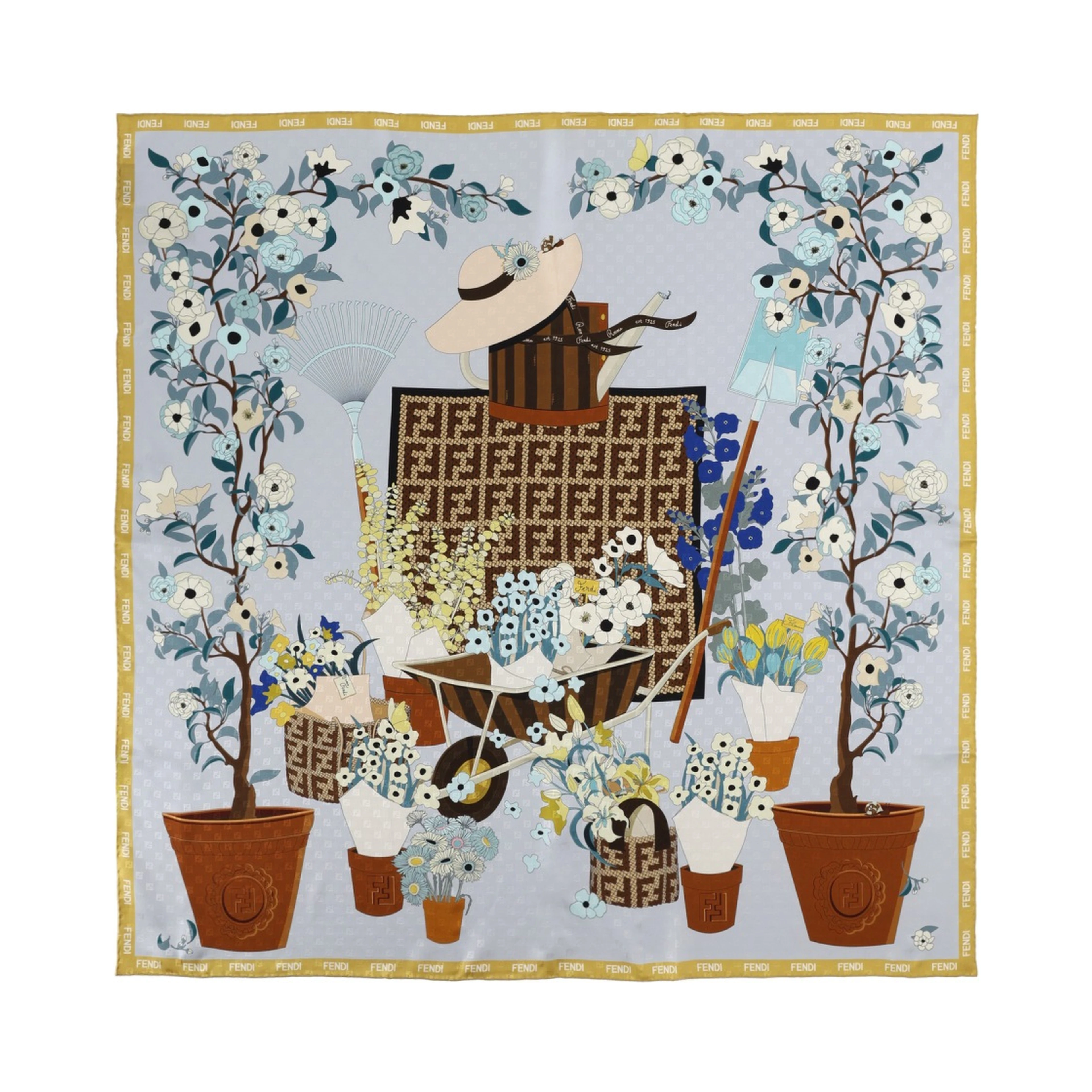 FOULARD "FENDI GARDENING"