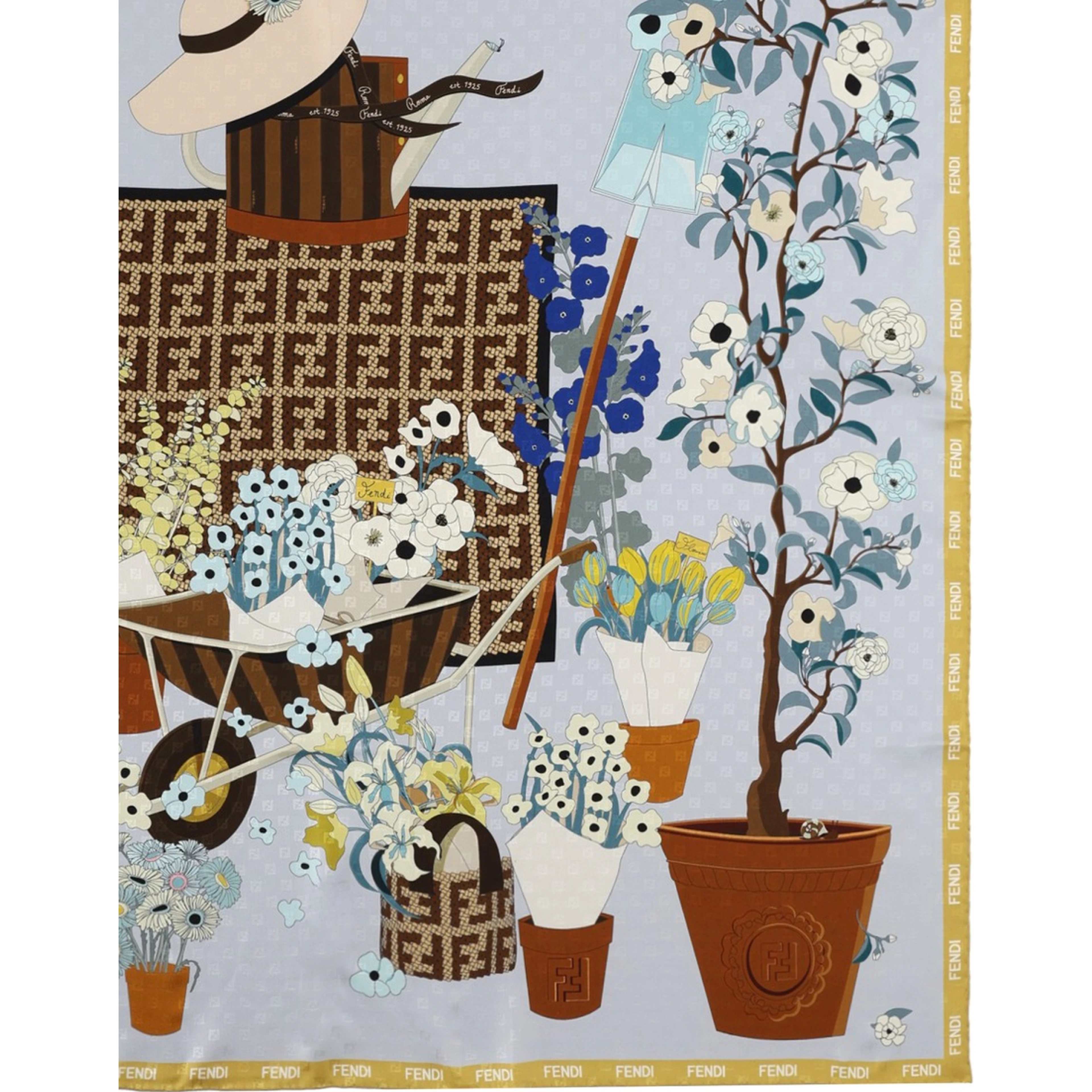 FOULARD "FENDI GARDENING"