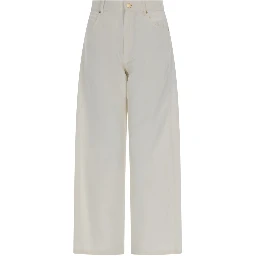 PANTALONE CINQUE TASCHE IN COTONE E LINO