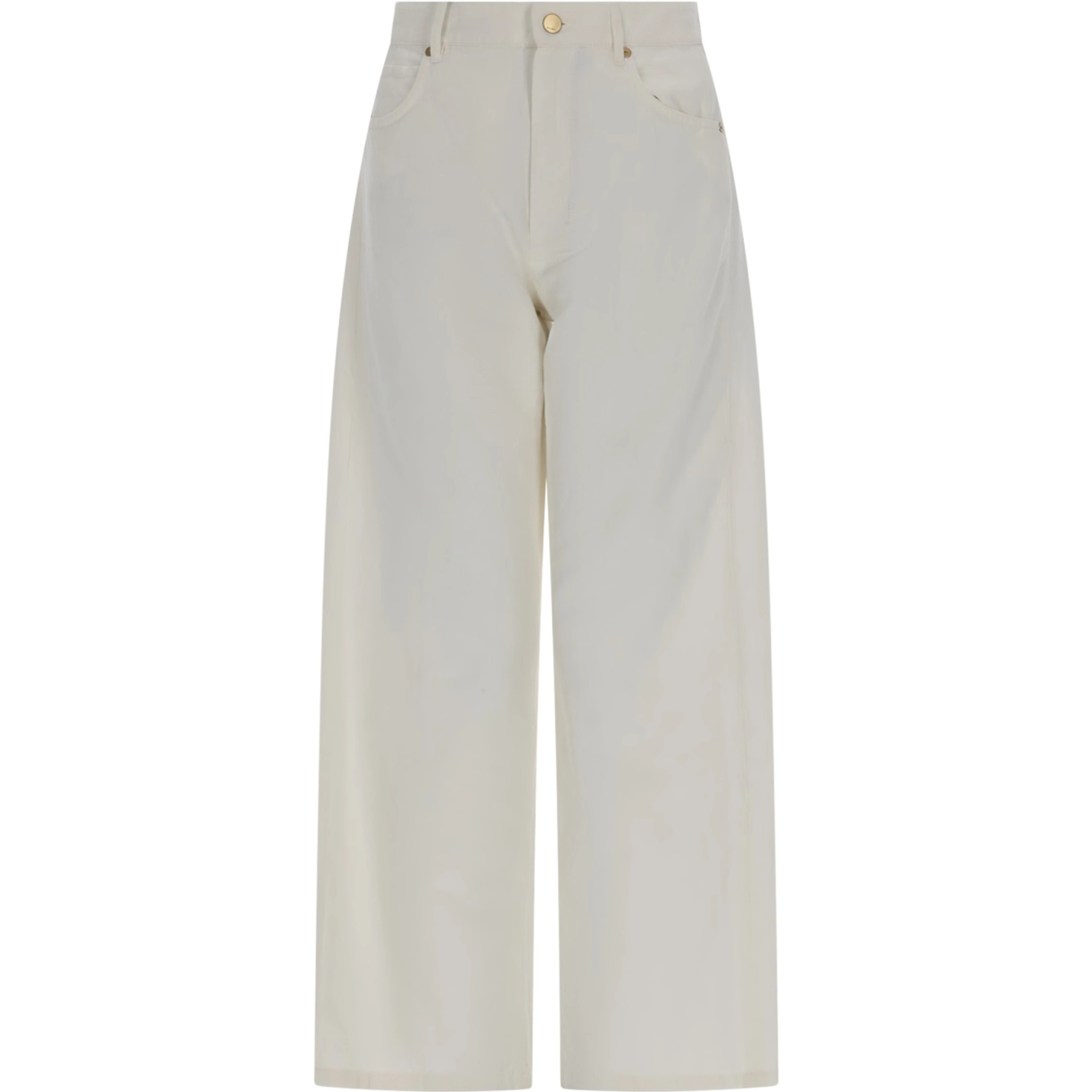 PANTALONE CINQUE TASCHE IN COTONE E LINO