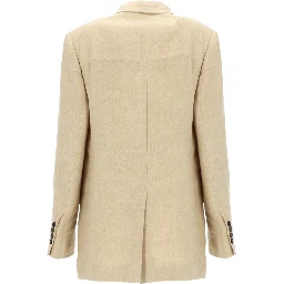 GIACCA CON COULISSE IN LINO DÉLAVÉ
