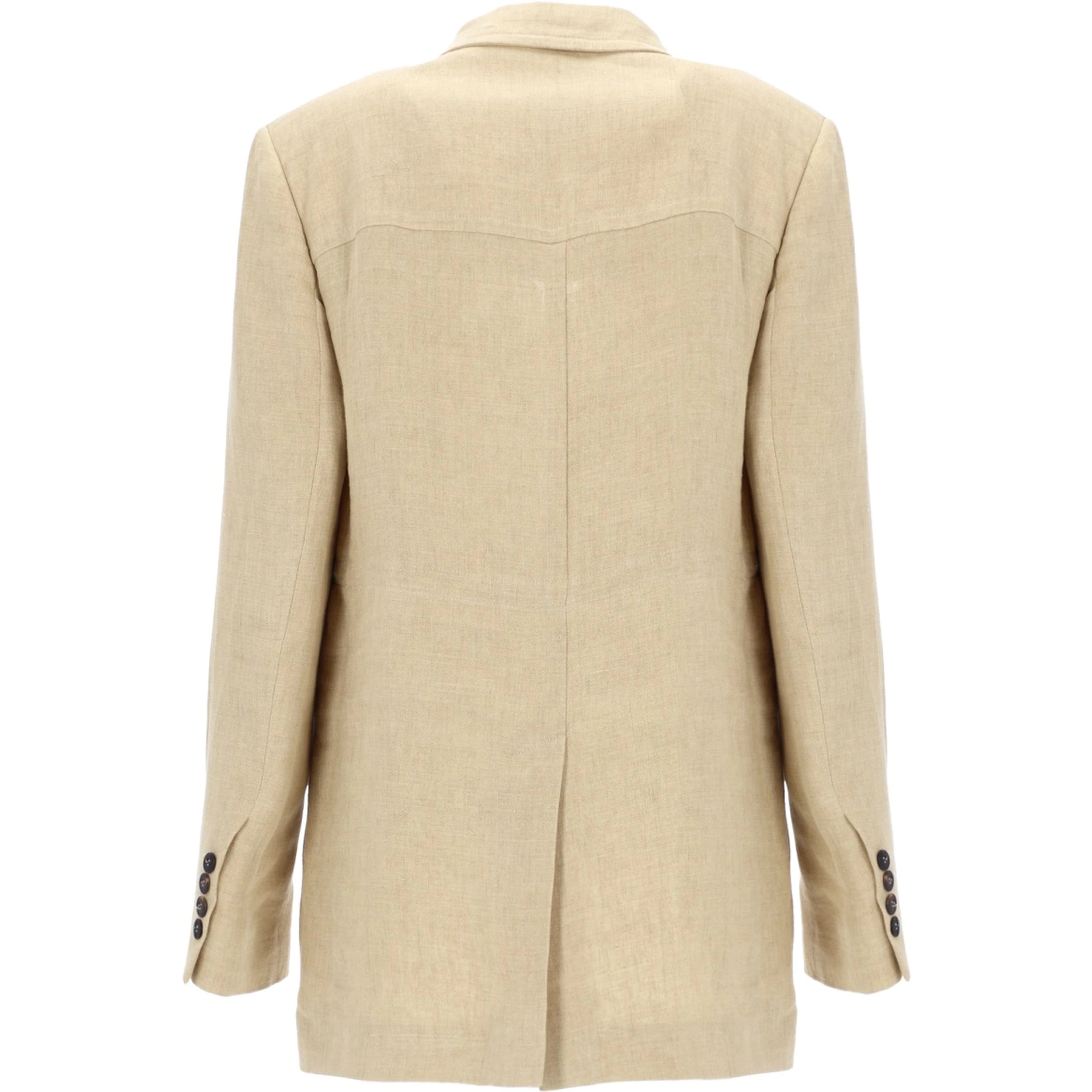 GIACCA CON COULISSE IN LINO DÉLAVÉ