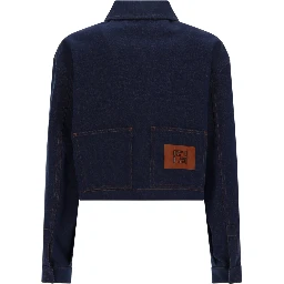 GIACCA IN DENIM CON LOGO RICAMATO
