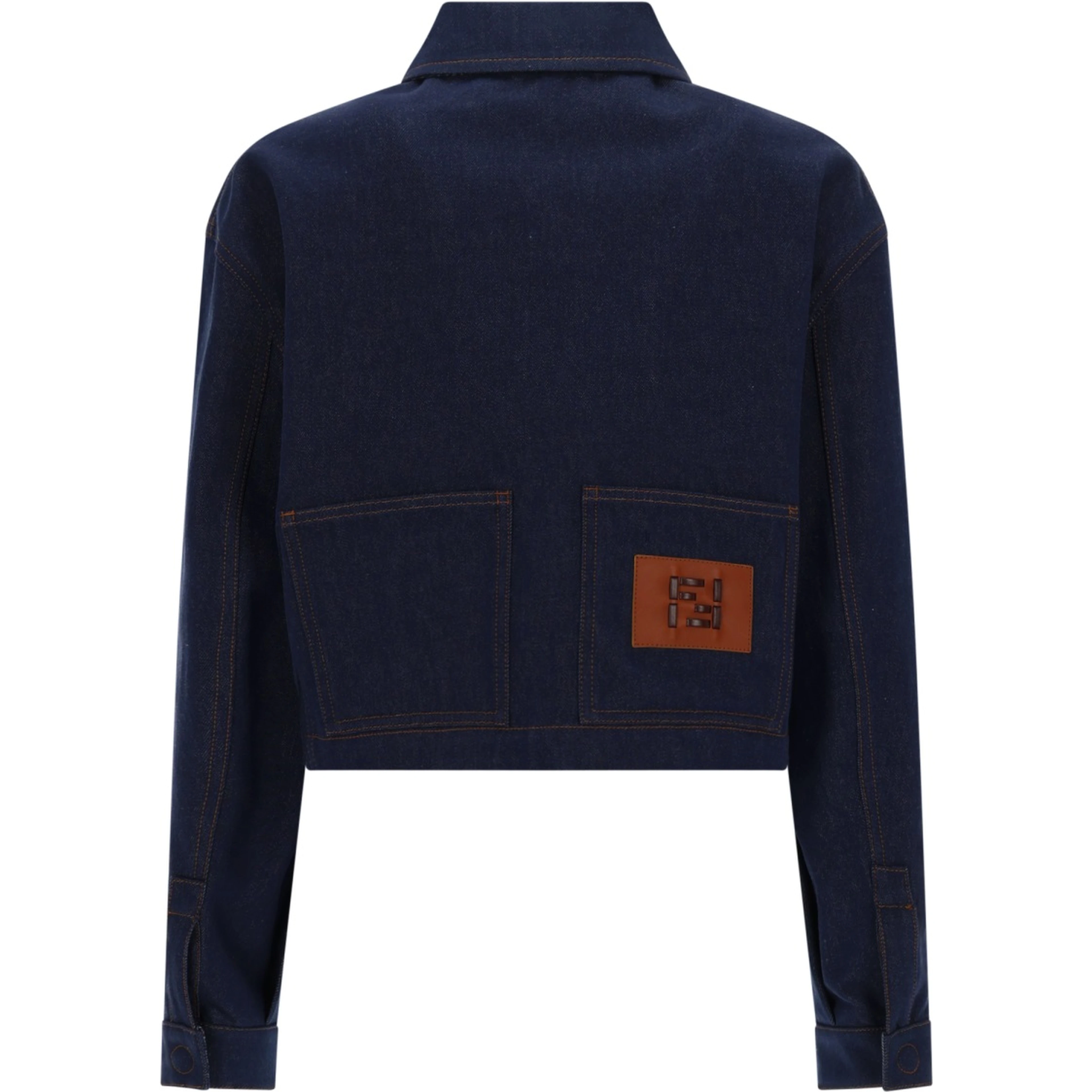 GIACCA IN DENIM CON LOGO RICAMATO