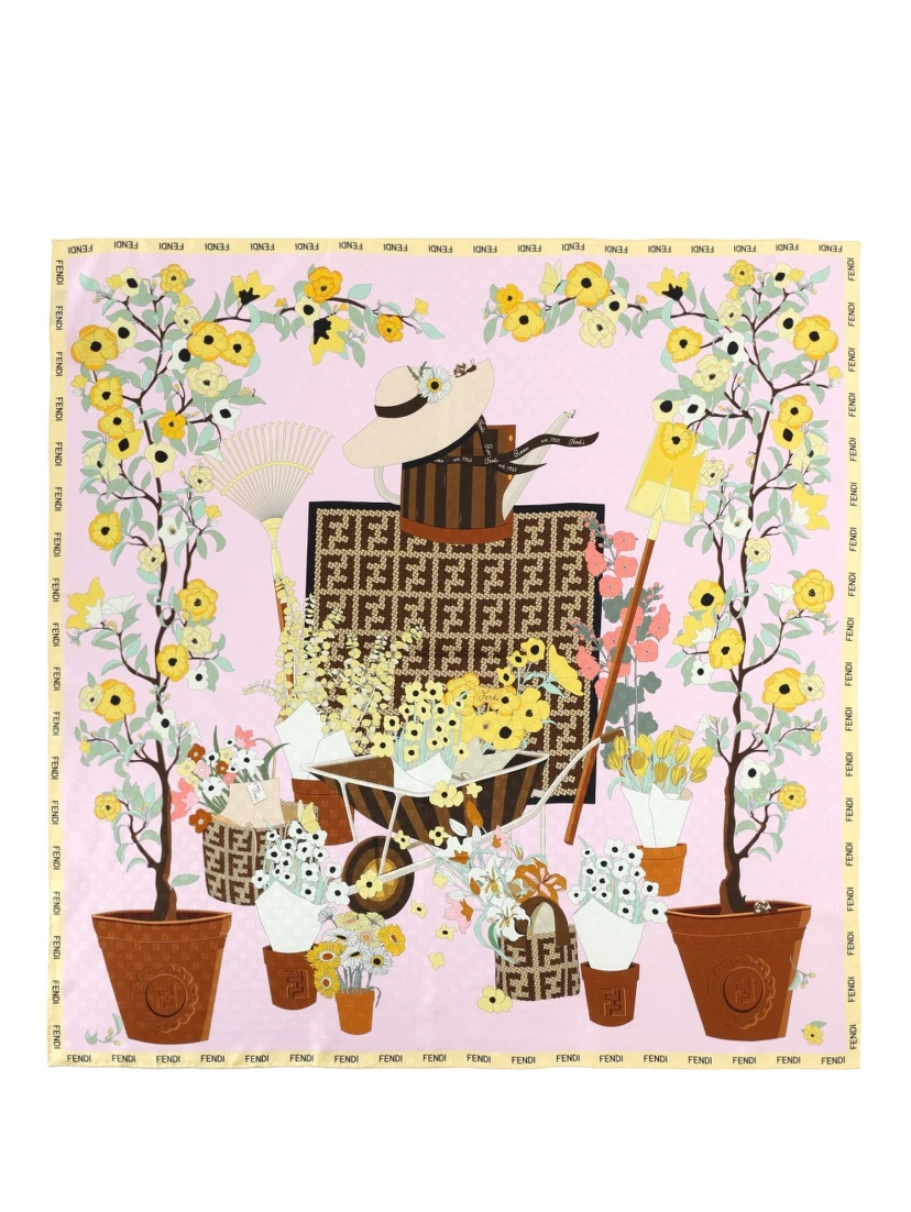 FOULARD "FENDI GARDENING"