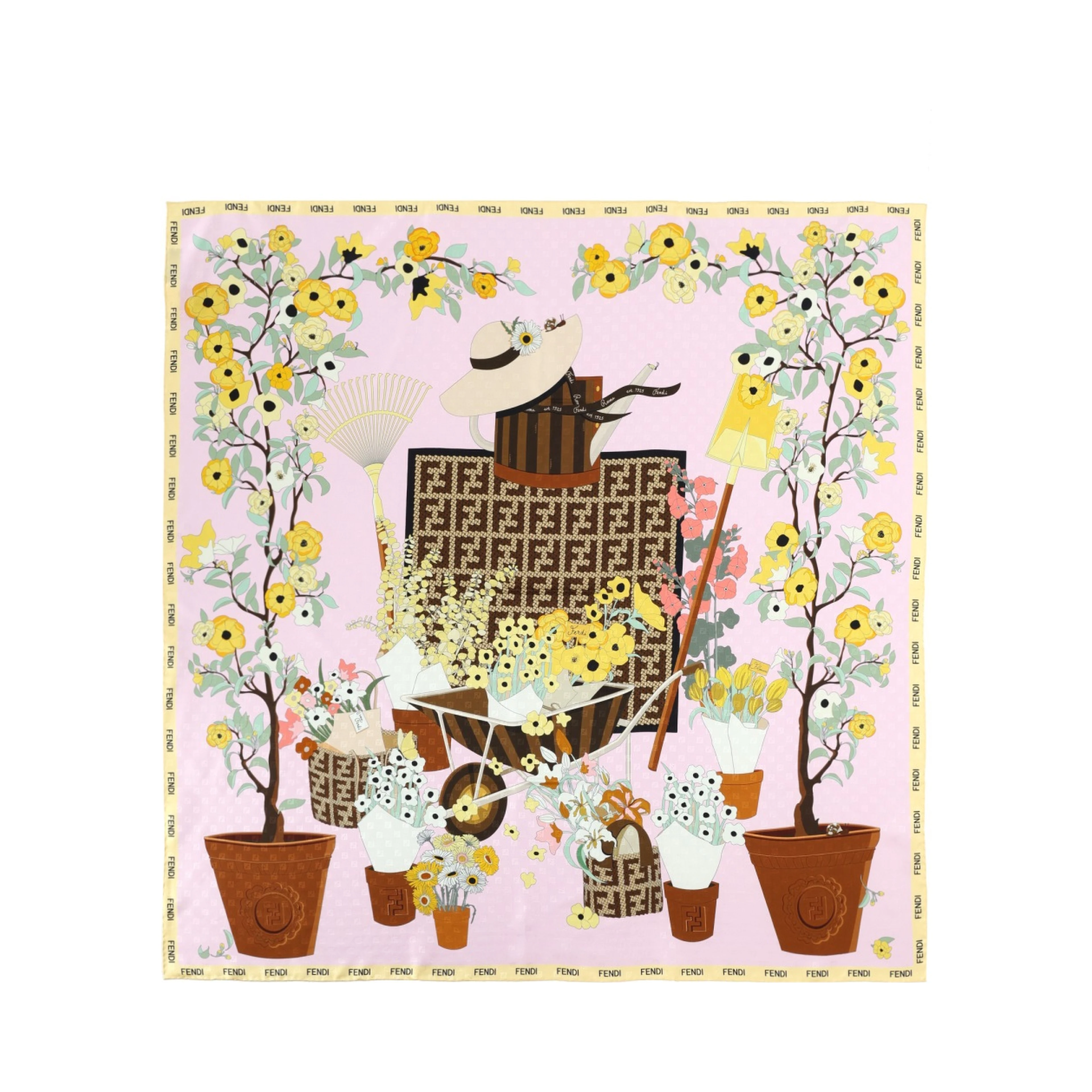 FOULARD "FENDI GARDENING"