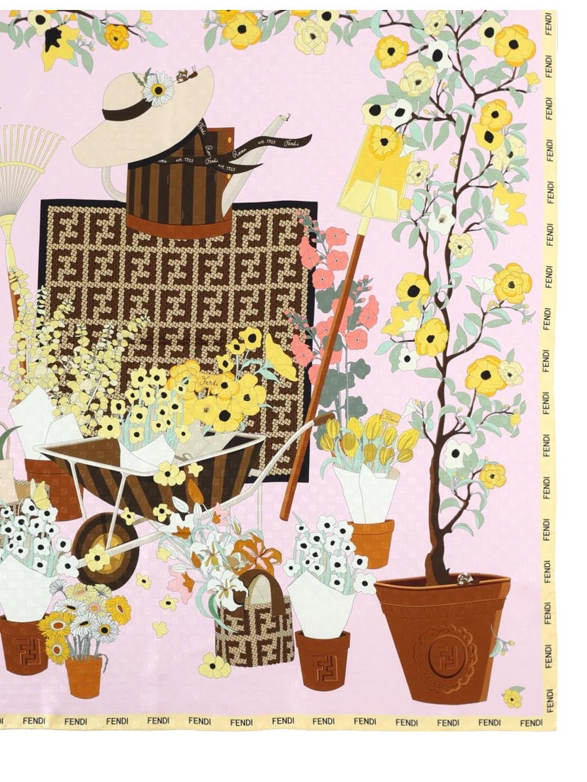 FOULARD "FENDI GARDENING"