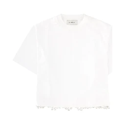 T-SHIRT "PALMAS" CON PERLE RICAMATE