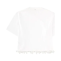 T-SHIRT "PALMAS" CON PERLE RICAMATE