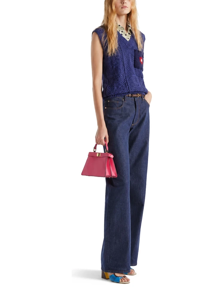 JEANS LUNGHI IN DENIM alternative
