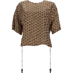 PRINTED SILK BLOUSE