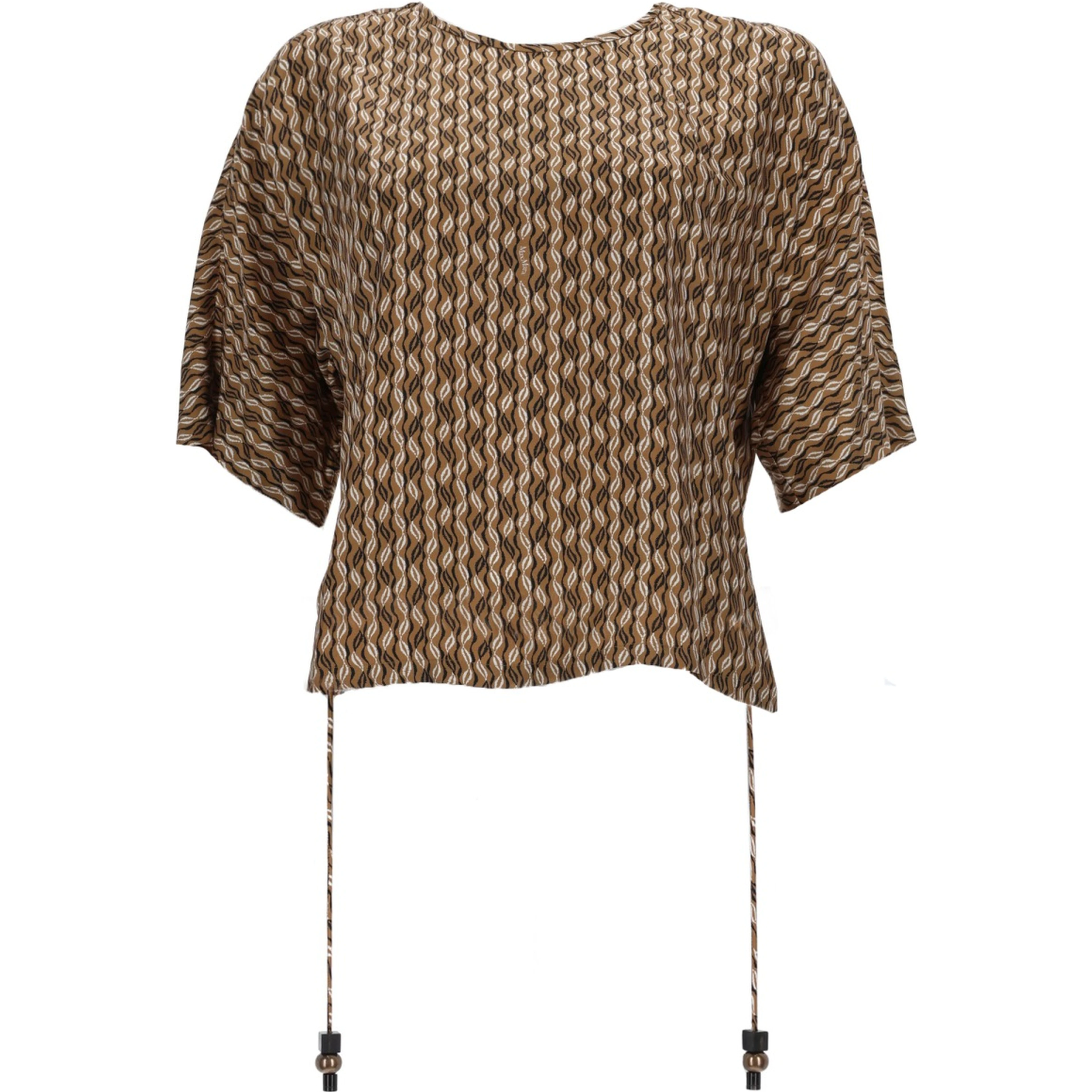 PRINTED SILK BLOUSE